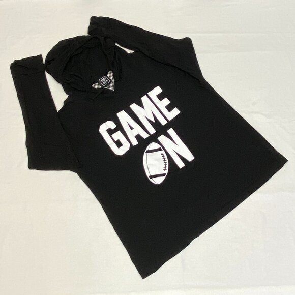 Riot Queen “Game On” Open Mesh Back Graphic Hoodie Black M Streetwear Athleisure - Picture 8 of 14